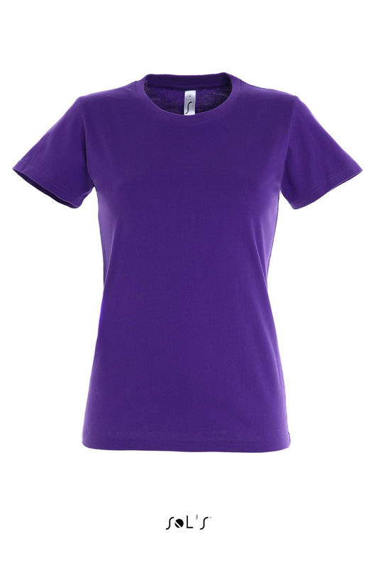 SOL'S  IMPERIAL  WOMEN - ROUND COLLAR T-SHIRT - Dark Purple - Main