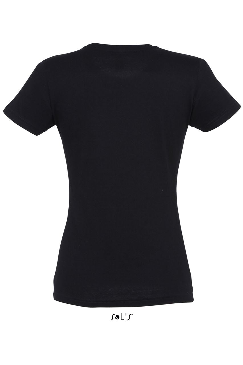 SOL'S  IMPERIAL  WOMEN - ROUND COLLAR T-SHIRT - Deep Black - Additional