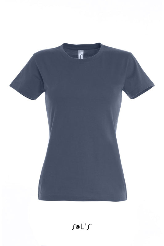 SOL'S  IMPERIAL  WOMEN - ROUND COLLAR T-SHIRT - Denim - Main