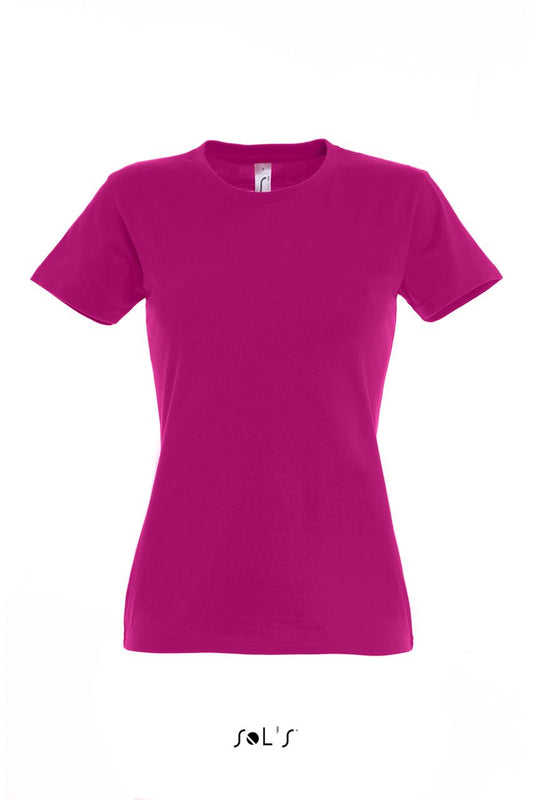SOL'S  IMPERIAL  WOMEN - ROUND COLLAR T-SHIRT - Fuchsia - Main