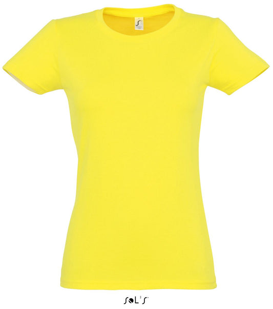SOL'S  IMPERIAL  WOMEN - ROUND COLLAR T-SHIRT - Lemon - Main