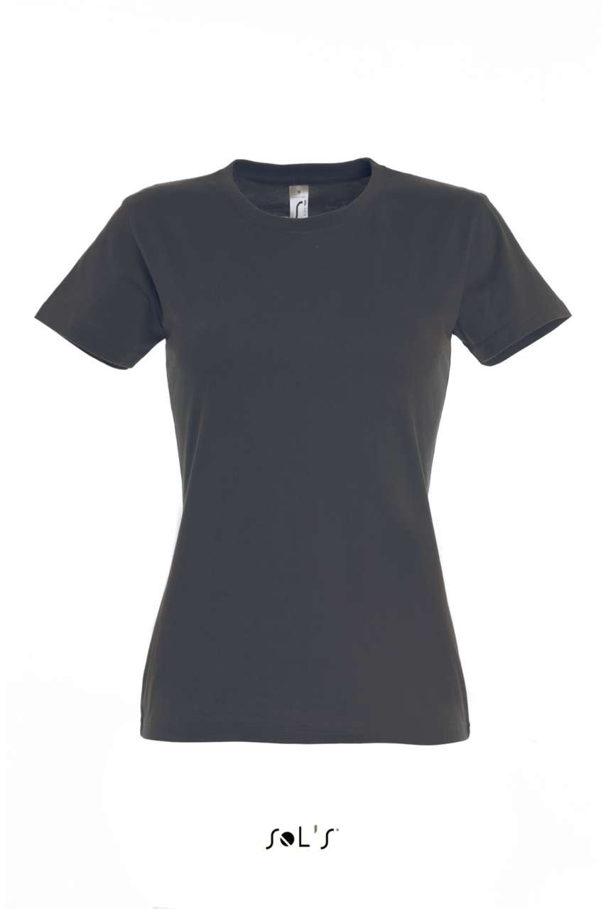 SOL'S  IMPERIAL  WOMEN - ROUND COLLAR T-SHIRT - Mouse Grey - Main