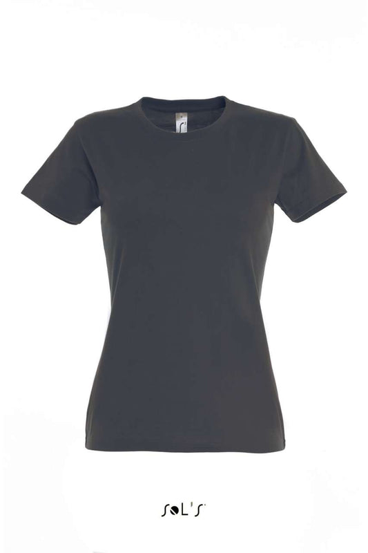 SOL'S  IMPERIAL  WOMEN - ROUND COLLAR T-SHIRT - Mouse Grey - Main