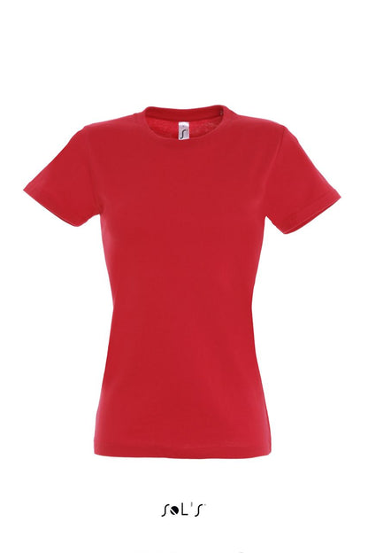 SOL'S  IMPERIAL  WOMEN - ROUND COLLAR T-SHIRT - Red - Main