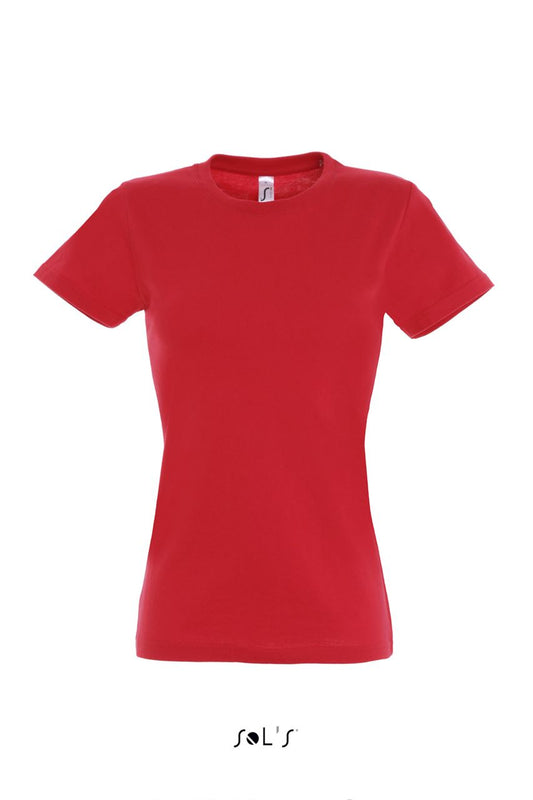 SOL'S  IMPERIAL  WOMEN - ROUND COLLAR T-SHIRT - Red - Main