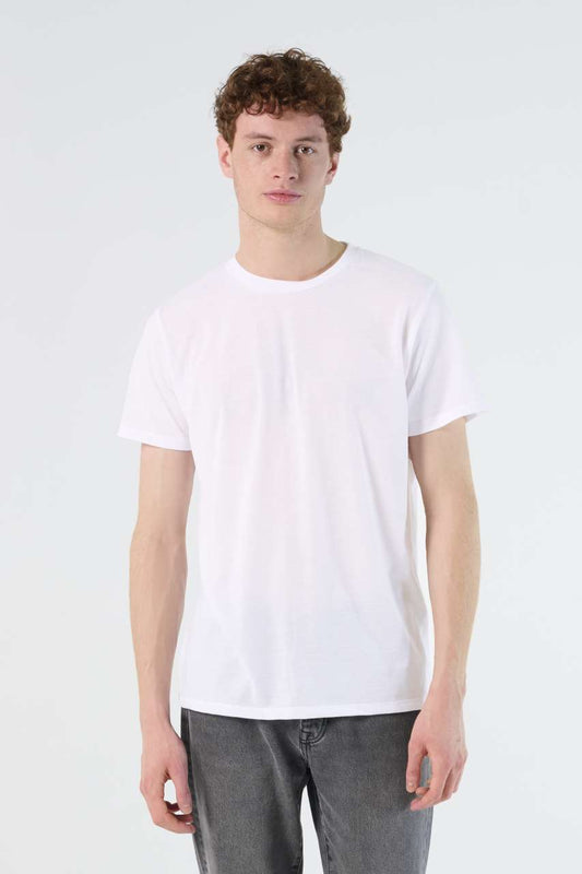 SOL'S SUBLIMA - UNISEX ROUND COLLAR T-SHIRT FOR SUBLIMATION - White - Model