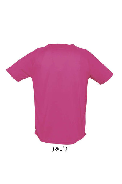 SOL'S SPORTY - RAGLAN SLEEVED T-SHIRT - Neon Pink 2 - Additional