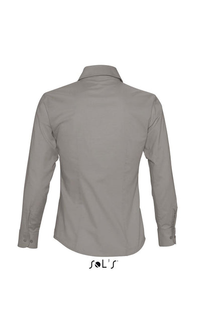 SOL'S EMBASSY - LONG SLEEVE OXFORD WOMEN'S SHIRT - Silver - Additional
