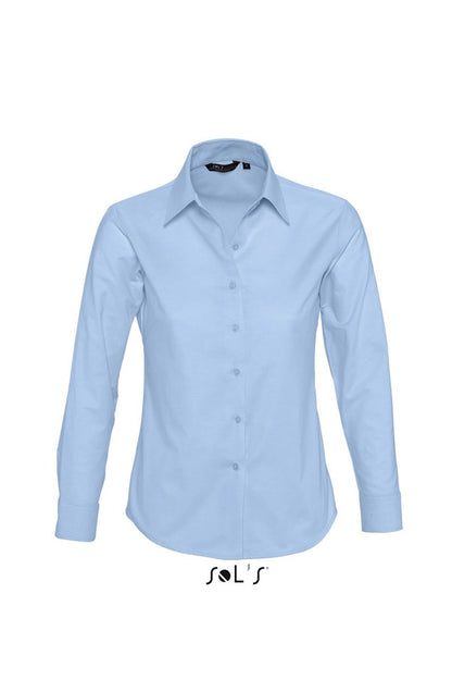 SOL'S EMBASSY - LONG SLEEVE OXFORD WOMEN'S SHIRT - Sky Blue - Main