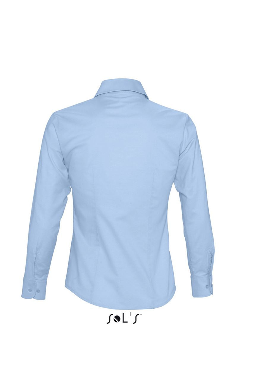 SOL'S EMBASSY - LONG SLEEVE OXFORD WOMEN'S SHIRT - Sky Blue - Additional