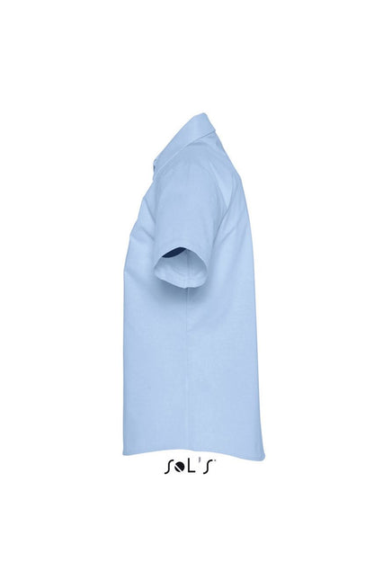 SOL'S ELITE - SHORT SLEEVE OXFORD WOMEN'S SHIRT - Sky Blue - Additional