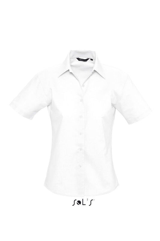 SOL'S ELITE - SHORT SLEEVE OXFORD WOMEN'S SHIRT - White - Main