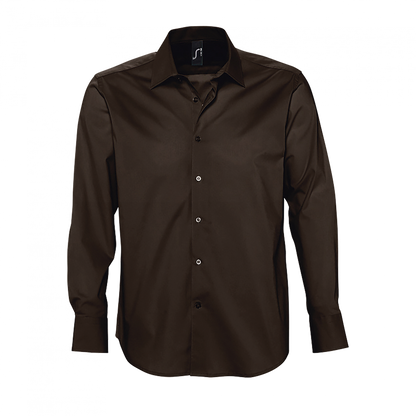 SOL'S BRIGHTON - LONG SLEEVE STRETCH MEN'S SHIRT - Black - Additional