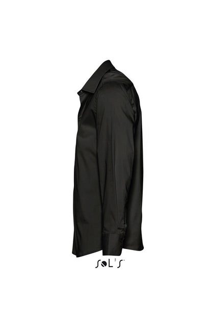 SOL'S BRIGHTON - LONG SLEEVE STRETCH MEN'S SHIRT - Black - Additional