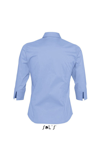 SOL'S EFFECT - 3/4 SLEEVE STRETCH WOMEN'S SHIRT - Bright Sky - Additional