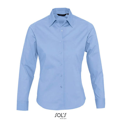 SOL'S EDEN - LONG SLEEVE STRETCH WOMEN'S SHIRT - Bright Sky - Additional