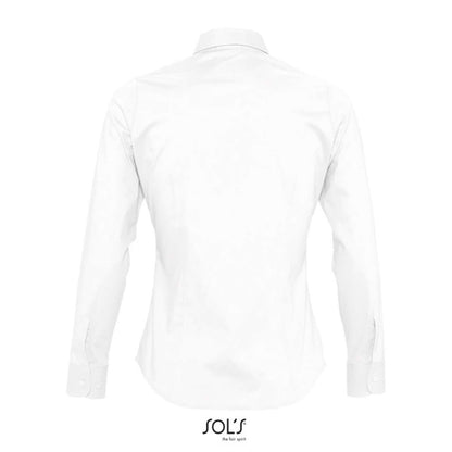 SOL'S EDEN - LONG SLEEVE STRETCH WOMEN'S SHIRT - White - Additional