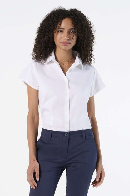 SOL'S EXCESS - SHORT SLEEVE STRETCH WOMEN'S SHIRT - Black - Model