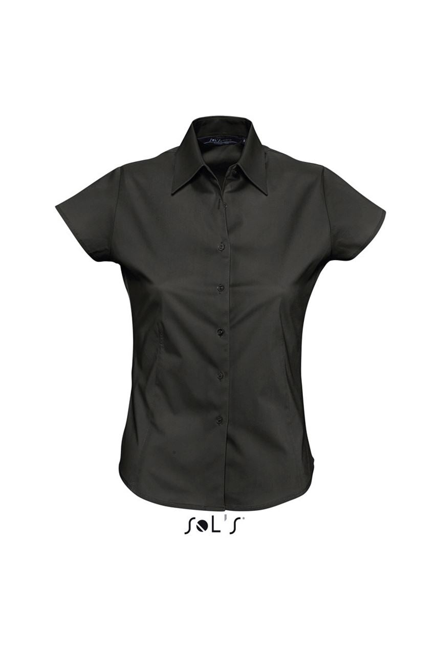 SOL'S EXCESS - SHORT SLEEVE STRETCH WOMEN'S SHIRT - Black - Main