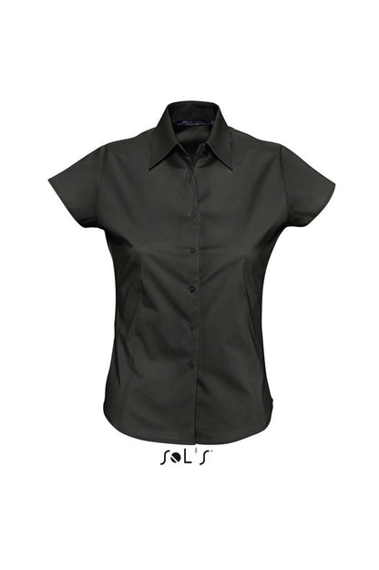 SOL'S EXCESS - SHORT SLEEVE STRETCH WOMEN'S SHIRT - Black - Main