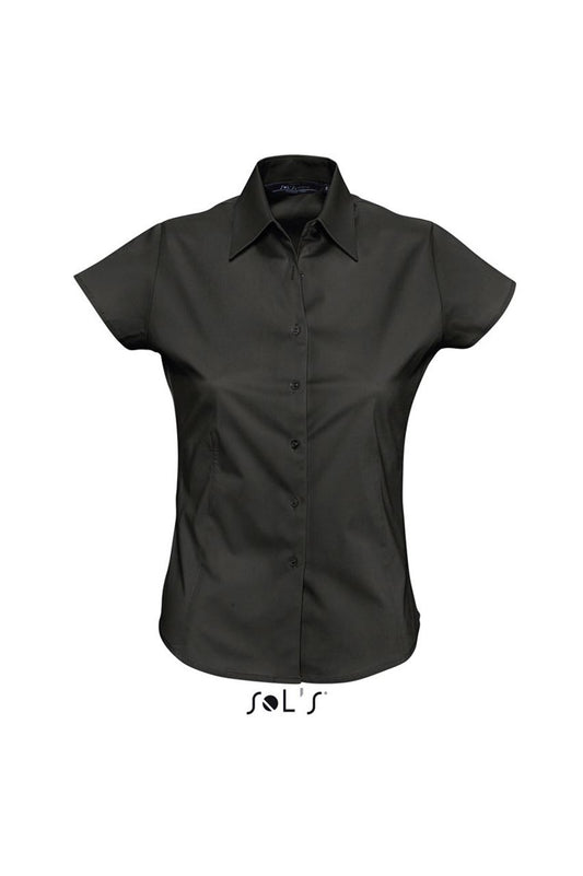 SOL'S EXCESS - SHORT SLEEVE STRETCH WOMEN'S SHIRT - Black - Main