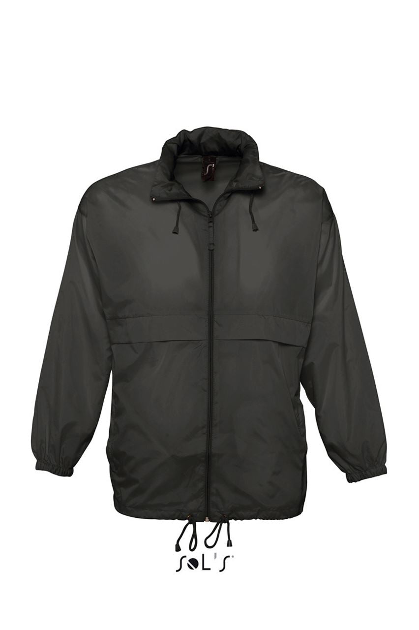 SOL'S SURF - UNISEX WATER REPELLENT WINDBREAKER - Black - Main