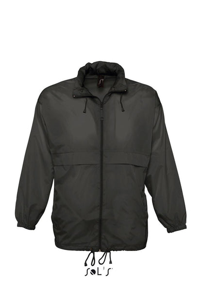 SOL'S SURF - UNISEX WATER REPELLENT WINDBREAKER - Black - Main