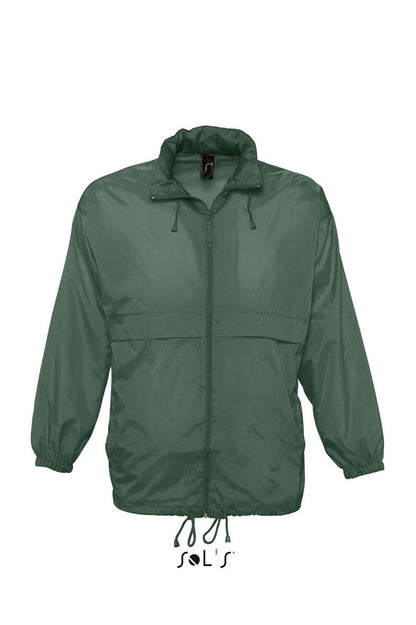 SOL'S SURF - UNISEX WATER REPELLENT WINDBREAKER - Forest Green - Main