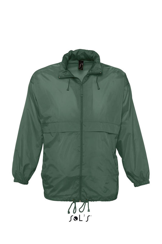 SOL'S SURF - UNISEX WATER REPELLENT WINDBREAKER - Forest Green - Main