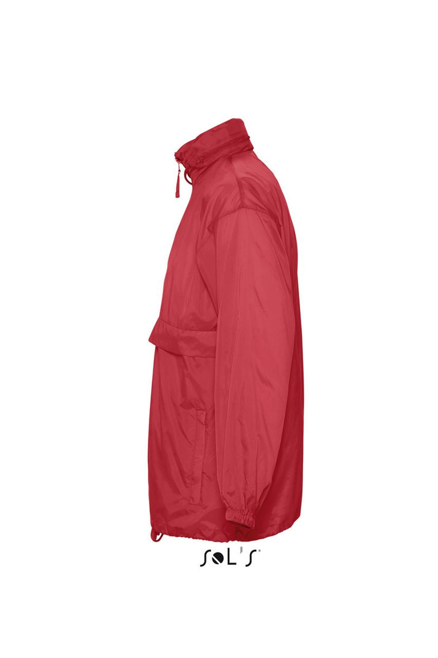 SOL'S SURF - UNISEX WATER REPELLENT WINDBREAKER - Red - Additional