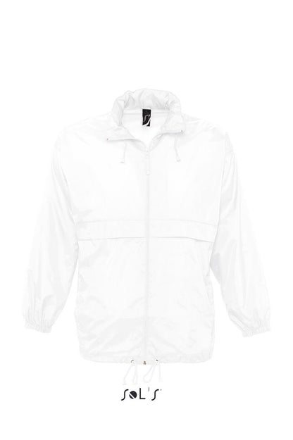 SOL'S SURF - UNISEX WATER REPELLENT WINDBREAKER - White - Main