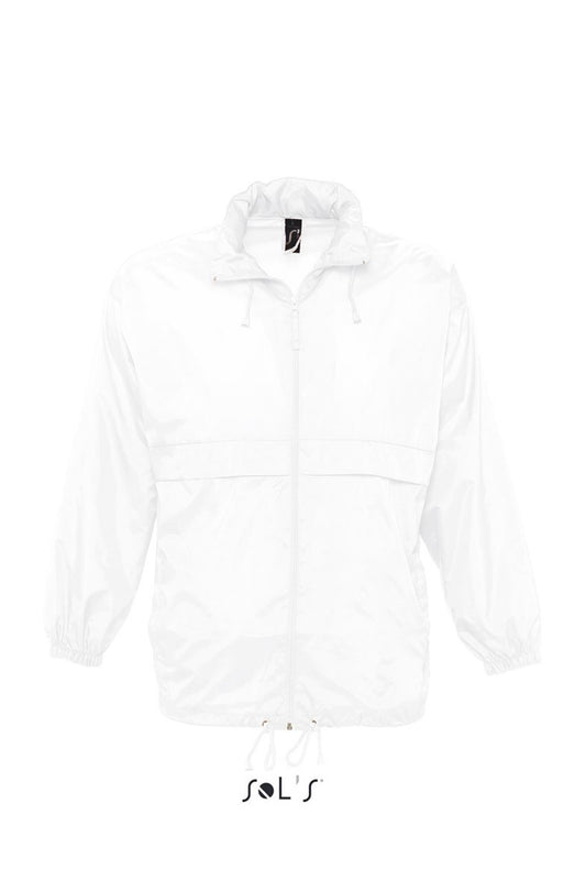 SOL'S SURF - UNISEX WATER REPELLENT WINDBREAKER - White - Main