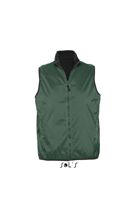 SOL'S WINNER - UNISEX CONTRASTED REVERSIBLE BODYWARMER - Forest Green - Main