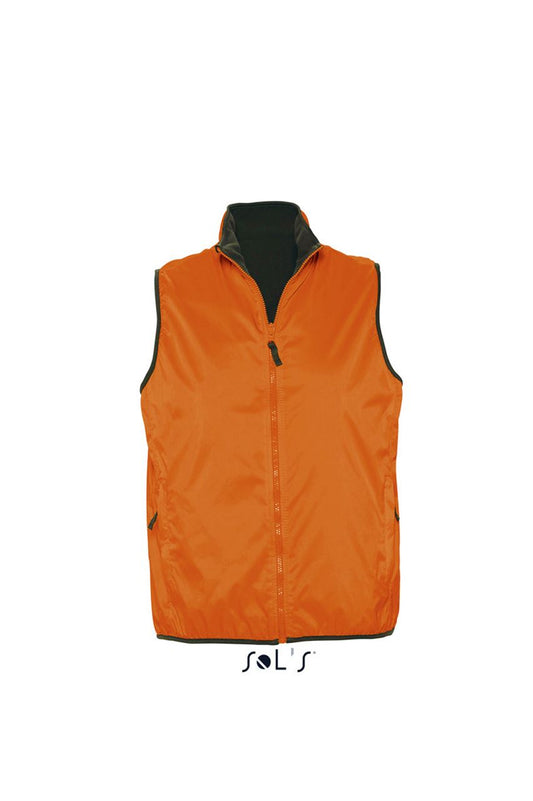 SOL'S WINNER - UNISEX CONTRASTED REVERSIBLE BODYWARMER - Orange - Main