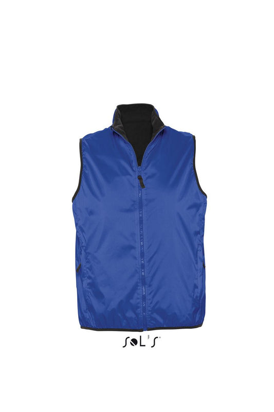 SOL'S WINNER - UNISEX CONTRASTED REVERSIBLE BODYWARMER - Royal Blue - Main