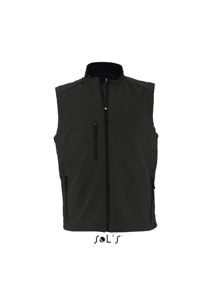 SOL'S RALLYE MEN - SLEEVELESS SOFTSHELL JACKET - Black - Main