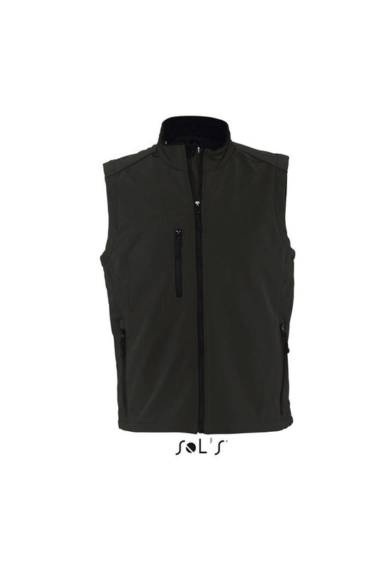 SOL'S RALLYE MEN - SLEEVELESS SOFTSHELL JACKET - Black - Main