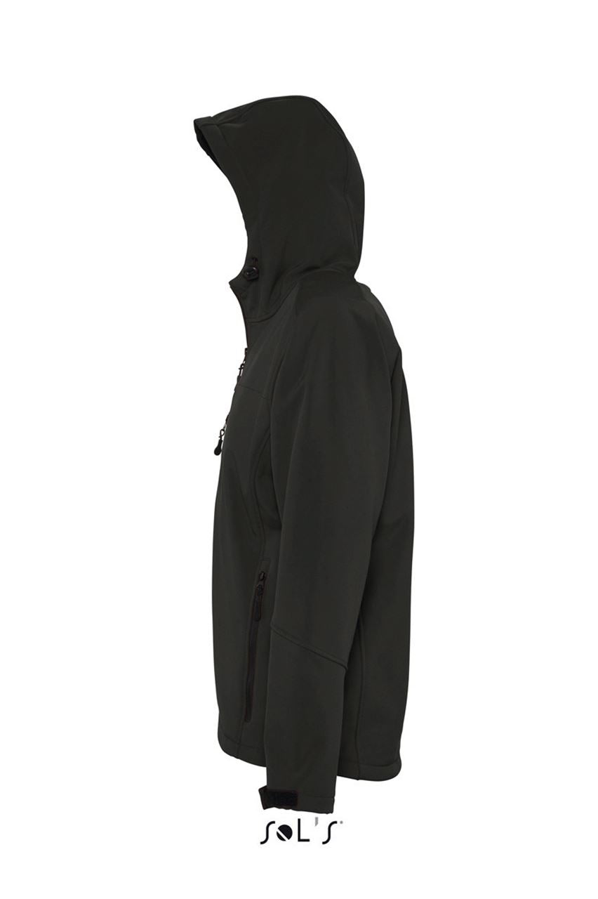 SOL'S REPLAY MEN - HOODED SOFTSHELL - Black - Additional