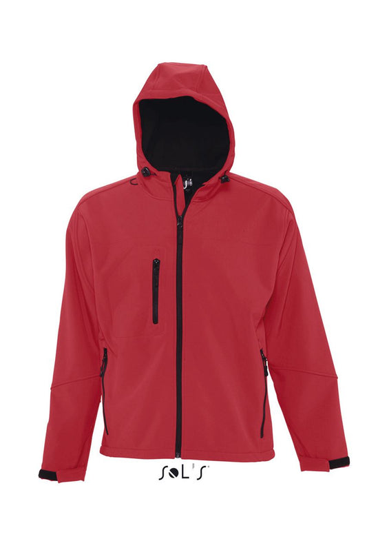 SOL'S REPLAY MEN - HOODED SOFTSHELL - Pepper Red - Main