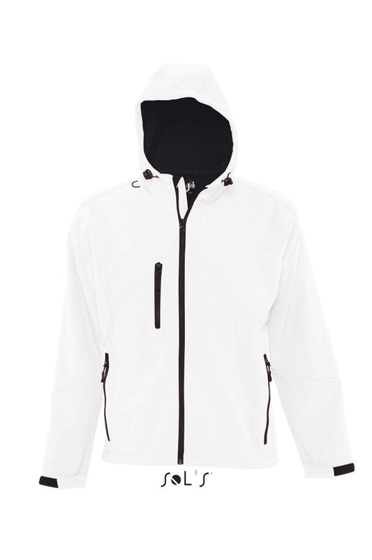 SOL'S REPLAY MEN - HOODED SOFTSHELL - White - Main