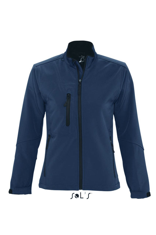 SOL'S ROXY - WOMEN'S SOFTSHELL ZIPPED JACKET - Abyss Blue - Main