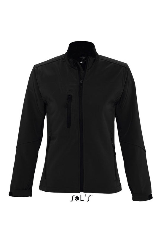 SOL'S ROXY - WOMEN'S SOFTSHELL ZIPPED JACKET - Black - Main
