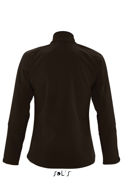 SOL'S ROXY - WOMEN'S SOFTSHELL ZIPPED JACKET - Dark Chocolate - Additional