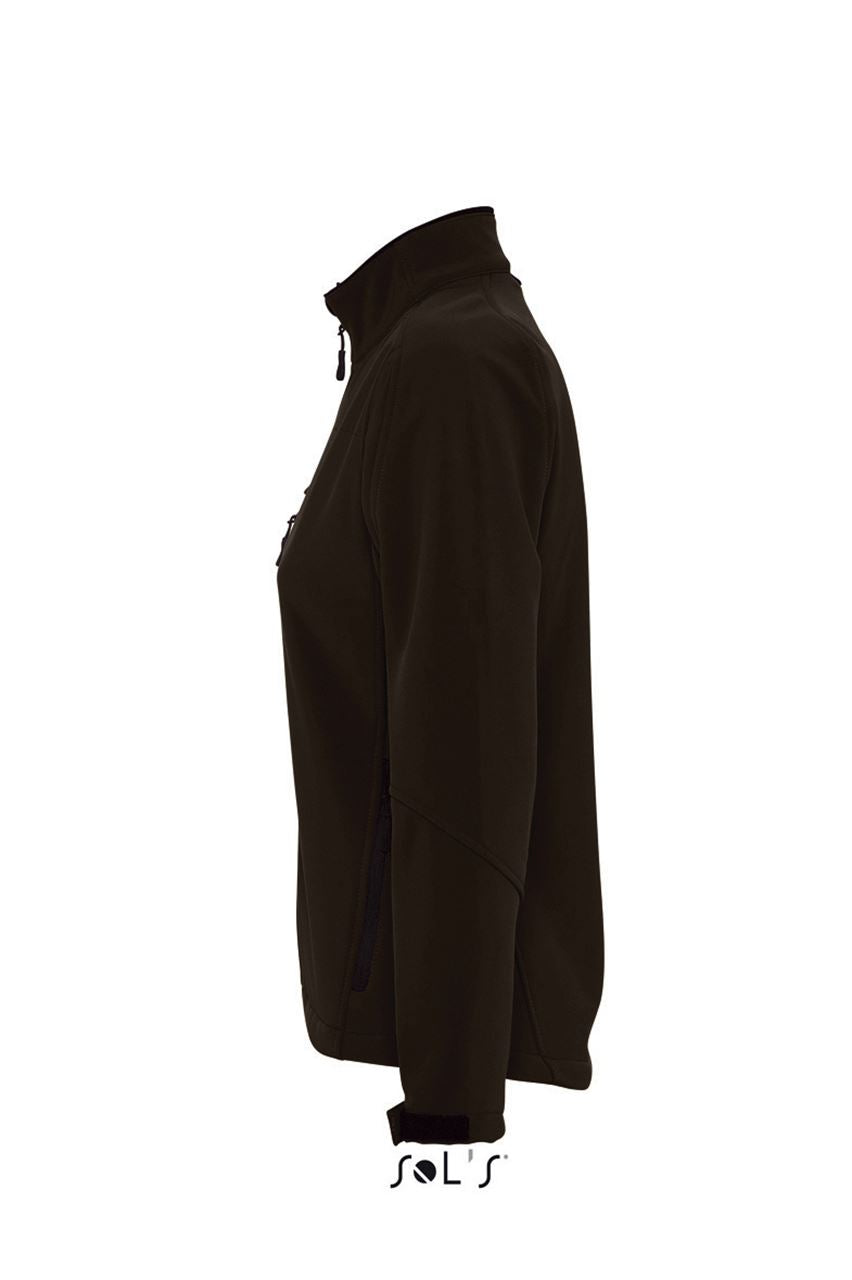 SOL'S ROXY - WOMEN'S SOFTSHELL ZIPPED JACKET - Dark Chocolate - Additional