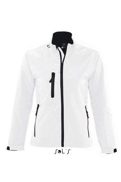 SOL'S ROXY - WOMEN'S SOFTSHELL ZIPPED JACKET - White - Main