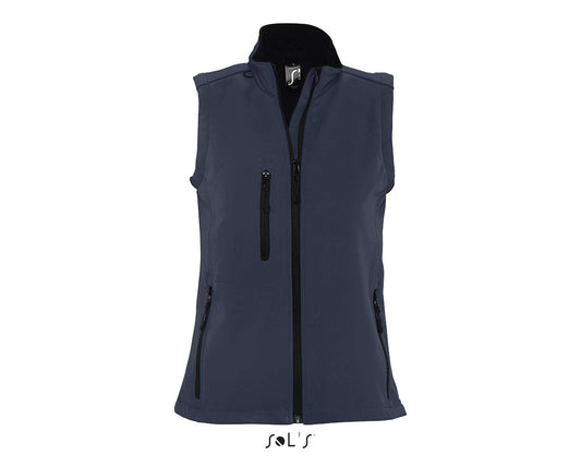 SOL'S RALLYE WOMEN - SLEEVELESS SOFTSHELL JACKET - French Navy - Main
