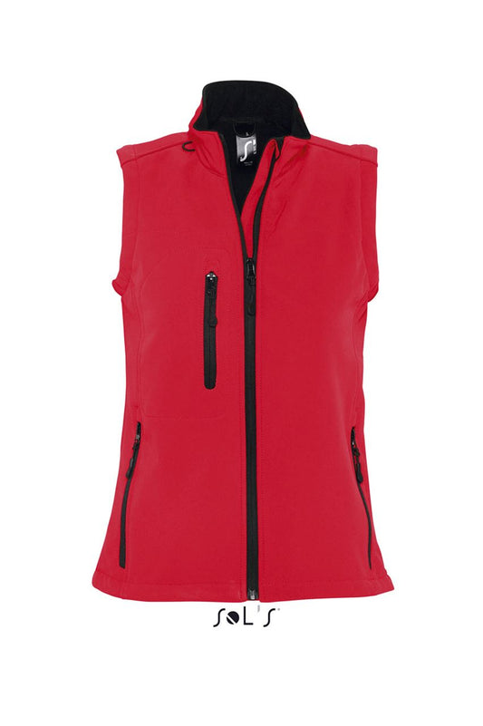 SOL'S RALLYE WOMEN - SLEEVELESS SOFTSHELL JACKET - Pepper Red - Main