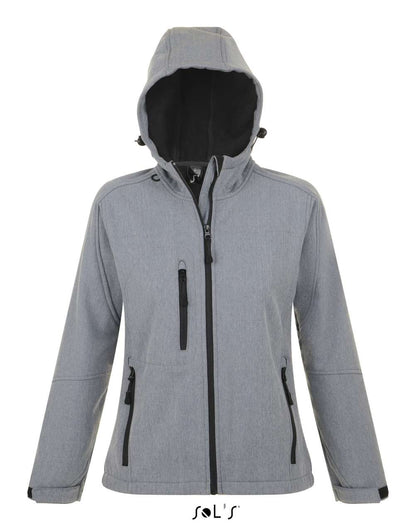 SOL'S REPLAY WOMEN - HOODED SOFTSHELL - Grey Melange - Main