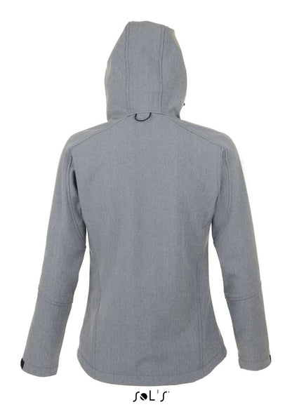 SOL'S REPLAY WOMEN - HOODED SOFTSHELL - Grey Melange - Additional