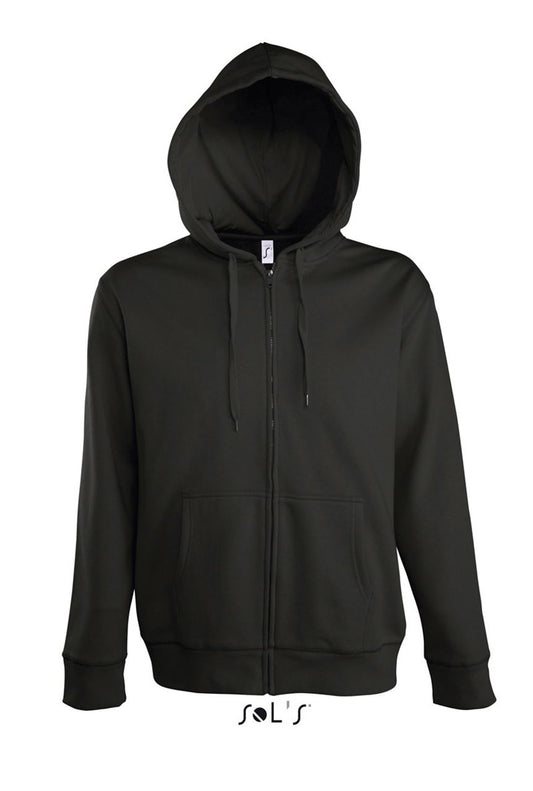 SOL'S SEVEN MEN - JACKET WITH LINED HOOD - Black - Main